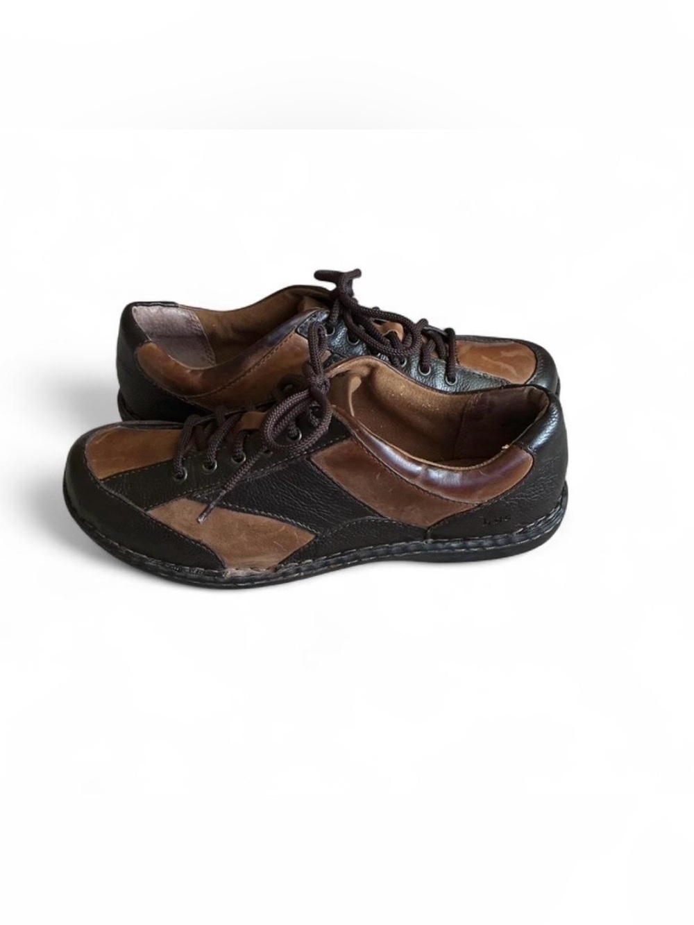 Born b.o.c Womens Monica Oxfords Size 11 Tan Brown Leather Lace Up Shoes Comfy.